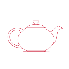Objects Teapots Kettles Le Creuset Traditional Teapot Sticker Outline Svg File, Free Vectors File